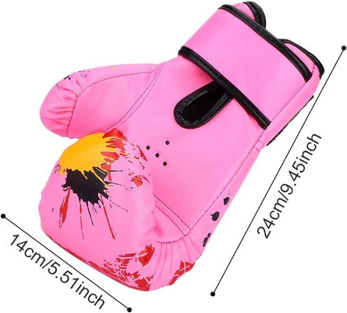 Children Boxing Gloves PU Children Sparring and Training Boxing Gloves for Age 2-11 Years (Pink) in Saudi Arabia