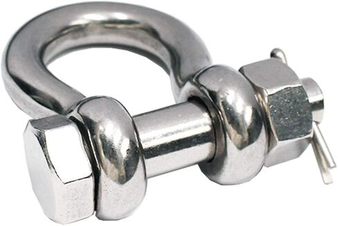SHENGHUISS Bow Anchor D Shackle Stainless Steel 316 Dee Ring Forged Bolt Type Shackle Marine Hardware 2 Pack 5/16 inch in Saudi Arabia