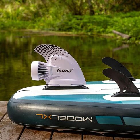 Boost Surfing Fin - محرك كهربائي لألواح ركوب الأمواج، وSUPs، وقوارب الكاياك. زعانف كهربائية خفيفة الوزن وصغيرة الحجم ومقاومة للصدمات مع جهاز تحكم عن بعد. (تعزيز الزعانف) in Saudi Arabia