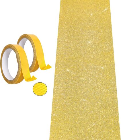 Carpet Runner Runway Rug, Glitter Gold Carpet Runner 55 GSM Thickness (2.46 x 17Feet) for Wedding Party Hallway Rug, Christmas Xmas Thanksgiving in Saudi Arabia