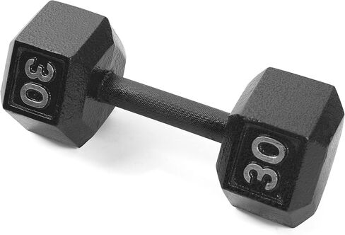 CAP Barbell دمبل سداسي من حديد الزهر الأسود | 5-120 رطل | مفردة أو زوجية in Saudi Arabia