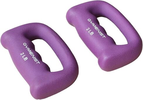 GYMENIST Set of 2 Hand Shaped Neoprene Exercise Workout Jogging Walking Cardio Dumbbells Pair in Kuwait