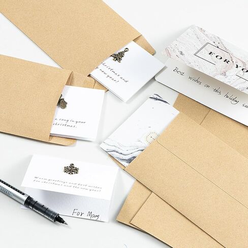 Money Envelopes for Cash, 520Pack Brown Kraft Paper Envelopes are Suitable for 100 Envelopes Money Saving Challenge, Self - Adhesive Cash Envelopes for Coins, Cash, Credit Cards(6.5" x 3.5") in Kuwait