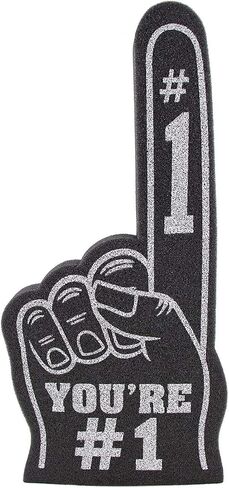 Giant Foam Finger 18 Inch- You're Number 1 Foam Hand for All Occasions - Cheerleading for Sports - Exciting Vibrant Colors use as Celebration Pom Poms- Great for Sports Events Games School Business in Saudi Arabia