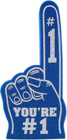Giant Foam Finger 18 Inch- You're Number 1 Foam Hand for All Occasions - Cheerleading for Sports - Exciting Vibrant Colors use as Celebration Pom Poms- Great for Sports Events Games School Business in Saudi Arabia