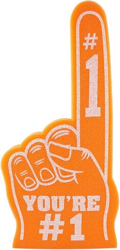 Giant Foam Finger 18 Inch- You're Number 1 Foam Hand for All Occasions - Cheerleading for Sports - Exciting Vibrant Colors use as Celebration Pom Poms- Great for Sports Events Games School Business in Saudi Arabia
