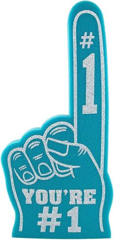 Giant Foam Finger 18 Inch- You're Number 1 Foam Hand for All Occasions - Cheerleading for Sports - Exciting Vibrant Colors use as Celebration Pom Poms- Great for Sports Events Games School Business in Saudi Arabia