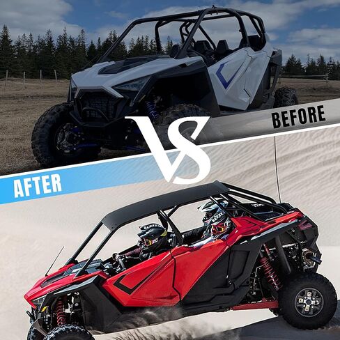 Aluminum Roof Top Set for Polaris RZR RPO XP4 20-24, Heavy 4-Seat Hard Roof Top Black Powder Coating for Polaris RZR PRO XP 4/ Turbo R 4 2020-2024 Accessories(Replace #2883990-45) in Saudi Arabia