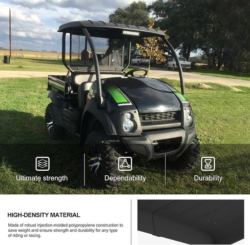 KIWI MASTER Hard Roof Top Compatible for 2016-2024 Kawasaki Mule Accessories SX 4X4 610 600 UTV Top Black, KAF600-005B in Saudi Arabia