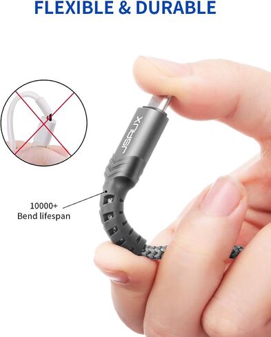 محول JSAUX USB C إلى USB، [عبوة من قطعتين بطول 0.5 قدم] كابل OTG من النوع C 3.0 أثناء التنقل من النوع C ذكر إلى USB A أنثى متوافق مع MacBook Pro 2018 2017، وSamsung Galaxy S20 S20+ Ultra S8 S9 Note 10 - أحمر in Saudi Arabia