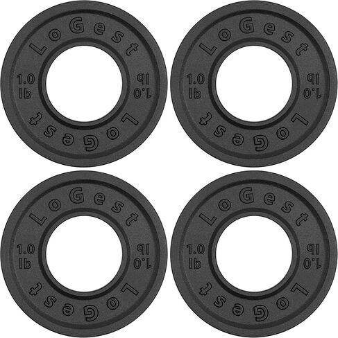 مجموعة لوحات أولمبية كسرية من Logest مكونة من 4-1 رطل، لوحات وزن كسرية مصممة للأثقال الأولمبية لتدريب القوة والألواح الصغيرة، لوحات الوزن الأوليمبية in Kuwait