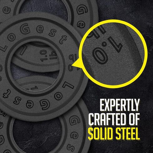 مجموعة لوحات أولمبية كسرية من Logest مكونة من 4-1 رطل، لوحات وزن كسرية مصممة للأثقال الأولمبية لتدريب القوة والألواح الصغيرة، لوحات الوزن الأوليمبية in Kuwait