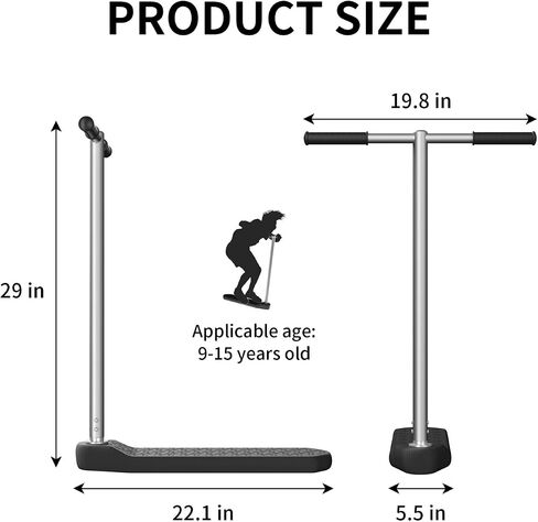 Professional Trampoline Scooter for Kids Trick Scooter Stunt Scooter for Teens Junior Trainer Trampoline Scooter for Tricks, Indoor Scooter Sturdy Base in Saudi Arabia