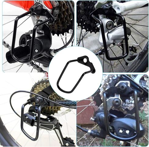 3 Pieces Bike Bicycle Rear Derailleur Guard Rack Protector Adjustable Cycling Rear Derailleur Chain Protective Guard for Outdoor Mountain Road Cycling Bike in Kuwait