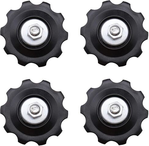 4X 10T دراجة والعتاد الميكانيكية بكرة الفارس عدة عجلات عالمية ل 5678 سرعة Derailleur مع غطاء غبار تثبيت الترباس الجوز غسالة تركيبات in Kuwait