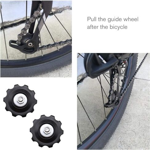 4X 10T دراجة والعتاد الميكانيكية بكرة الفارس عدة عجلات عالمية ل 5678 سرعة Derailleur مع غطاء غبار تثبيت الترباس الجوز غسالة تركيبات in Kuwait