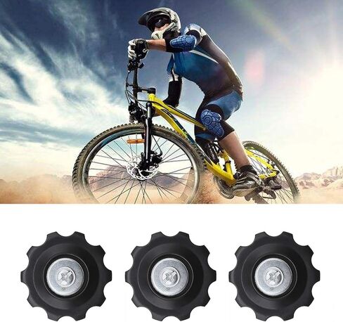 4X 10T دراجة والعتاد الميكانيكية بكرة الفارس عدة عجلات عالمية ل 5678 سرعة Derailleur مع غطاء غبار تثبيت الترباس الجوز غسالة تركيبات in Kuwait