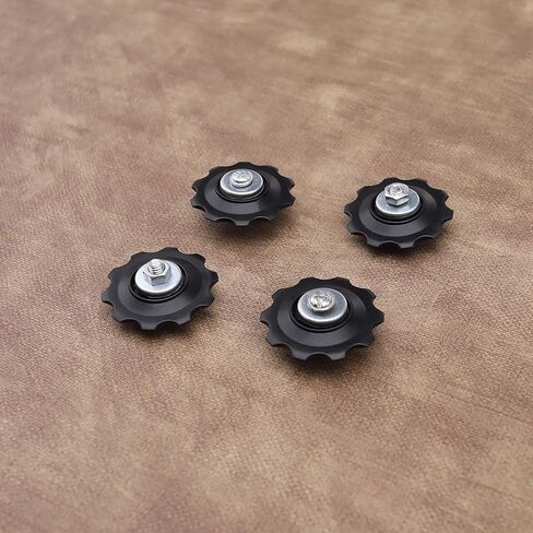 4X 10T دراجة والعتاد الميكانيكية بكرة الفارس عدة عجلات عالمية ل 5678 سرعة Derailleur مع غطاء غبار تثبيت الترباس الجوز غسالة تركيبات in Kuwait