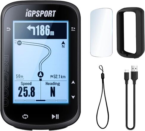 iGPSPORT BSC200 كمبيوتر الدراجة اللاسلكي، 2.5 بوصة ANT+ عداد السرعة لركوب الدراجات وعداد المسافات GPS مع بلوتوث، شحن من النوع C وإضاءة خلفية تلقائية، IPX7 مقاوم للماء يناسب جميع الدراجات الكهربائية in Kuwait