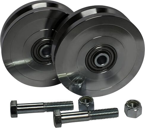 عجلة V-Groove صلبة مقاس 6 بوصات مزودة بمسمار وصمولة قفل (2) in Kuwait