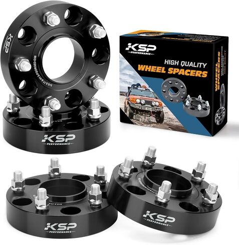 KSP 1.5" Ram 1500 Wheel Spacers, 4pcs 2002-2010 Dodge Ram 1500 Forged Rim Spacer with 9/16-18 Stud 77.8mm Hub Bore, 5x5.5 to 5x5.5 Durable Spacers with Hub Lip for Durango 2004-2009&Dakota 2005-2011 in Saudi Arabia