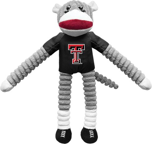 مجموعة ألعاب الحيوانات الأليفة من Littlearth للبالغين من الجنسين NCAA Texas Tech Red Raiders على شكل قرد وقرص طائر، لون الفريق، مقاس واحد in Kuwait