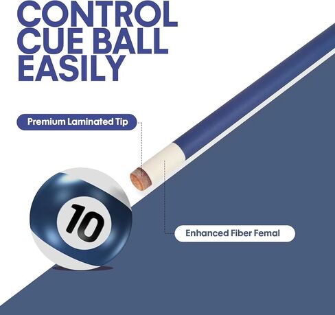 عصا بلياردو مركّبة من الألياف الزجاجية غير اللامعة مقاس 58 بوصة، عصا بلياردو (4 ألوان، 18-21 أونصة) in Kuwait