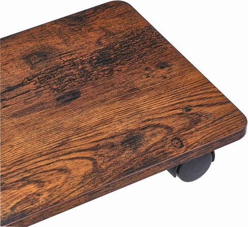 CPU Stand, Computer Tower Stand, Printer Stand, Mobile PC Stand with 4 Caster Wheels Fits, Gaming PC, CPU Holder Stand, Adjustable CPU Holder Under Desk (Rustic Brown) in Saudi Arabia
