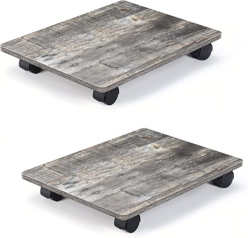 حامل برج الكمبيوتر، مجموعة من قطعتين، حامل كمبيوتر تحت المكتب، حامل وحدة المعالجة المركزية مع عجلات قابلة للقفل، للمكتب والمنزل (رمادي) in Kuwait