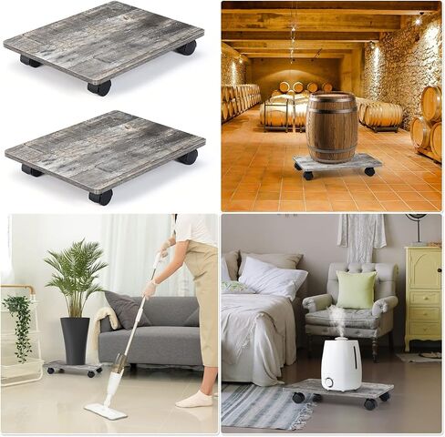 حامل برج الكمبيوتر، مجموعة من قطعتين، حامل كمبيوتر تحت المكتب، حامل وحدة المعالجة المركزية مع عجلات قابلة للقفل، للمكتب والمنزل (رمادي) in Kuwait