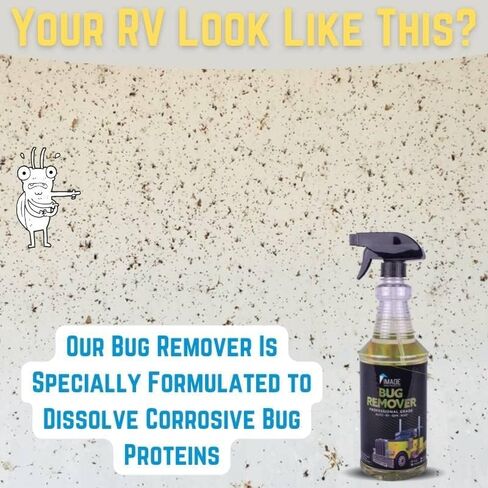 Image Wash Products Bug Remover - 1 Gallon - RV/Car/Truck Bug Remover Bug Protein Remover for Car Detailing - RV Maintenance Products - Polished Aluminum & Chrome Safe in Saudi Arabia