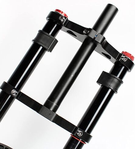 20Inch Bike Fat Air Fork Snow/Beach Bike Fork Double Shoulder Air Gas Suspension Magnesium & Aluminum Alloy Spread 135mm Fit 4.0’’Fat Tire in Saudi Arabia