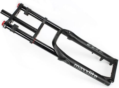 20Inch Bike Fat Air Fork Snow/Beach Bike Fork Double Shoulder Air Gas Suspension Magnesium & Aluminum Alloy Spread 135mm Fit 4.0’’Fat Tire in Saudi Arabia