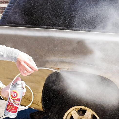 علبة رذاذ الهباء الجوي للحماية من الطبقة السفلية بوزن 12 أونصة، عبوة من 3 قطع سوداء، مانع الصدأ ومنعه، مضاد للتآكل متعدد الأغراض ومادة تشحيم، عصا تمديد علبة الرش وحزمة مناديل in Kuwait