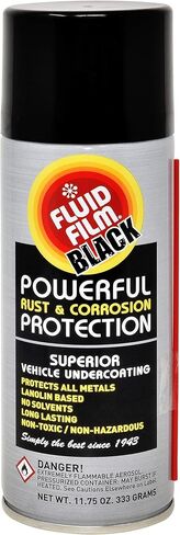 علبة رذاذ الهباء الجوي للحماية من الطبقة السفلية بوزن 12 أونصة، عبوة من 3 قطع سوداء، مانع الصدأ ومنعه، مضاد للتآكل متعدد الأغراض ومادة تشحيم، عصا تمديد علبة الرش وحزمة مناديل in Kuwait