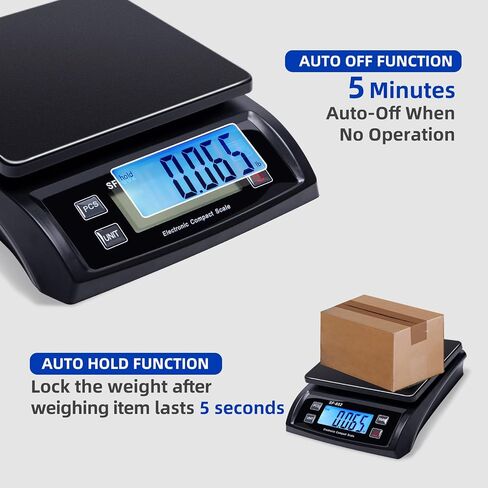 Phomemo Shipping Scale, Accurate Durable Digital Postal Scale 66lb / 0.1oz with Hold and Tare Function, LCD Display, Auto-Off, Postage Scale for Packages and Mailing, DC Adapter Included in Saudi Arabia