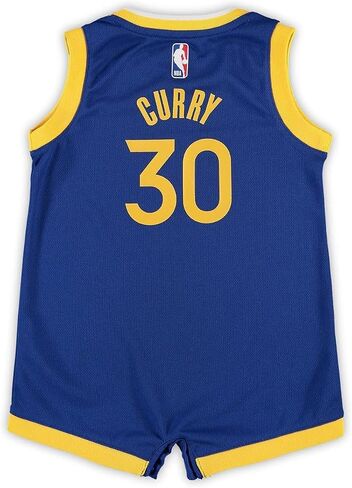 Stephen Curry Golden State Warriors NBA Baby Infants 12-24 Months Blue Icon Edition Romper Onesie Player Jersey in Saudi Arabia