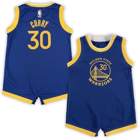 Stephen Curry Golden State Warriors NBA Baby Infants 12-24 Months Blue Icon Edition Romper Onesie Player Jersey in Saudi Arabia