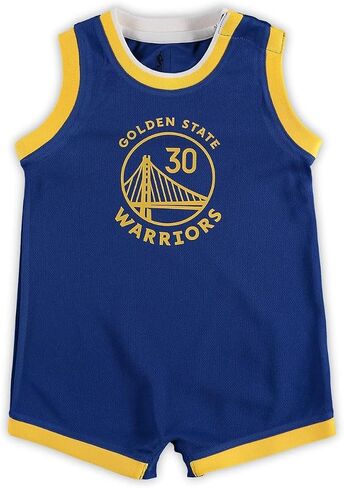 Stephen Curry Golden State Warriors NBA Baby Infants 12-24 Months Blue Icon Edition Romper Onesie Player Jersey in Saudi Arabia
