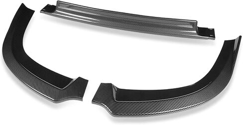 DNA MOTORING 2-PU-402-PCF Front Bumper Lip RA-Style Compatible with 08-15 Mitsubishi Lancer,Painted Simulated Carbon Fiber in Saudi Arabia