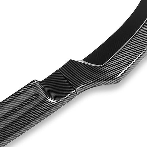 DNA MOTORING 2-PU-402-PCF Front Bumper Lip RA-Style Compatible with 08-15 Mitsubishi Lancer,Painted Simulated Carbon Fiber in Saudi Arabia