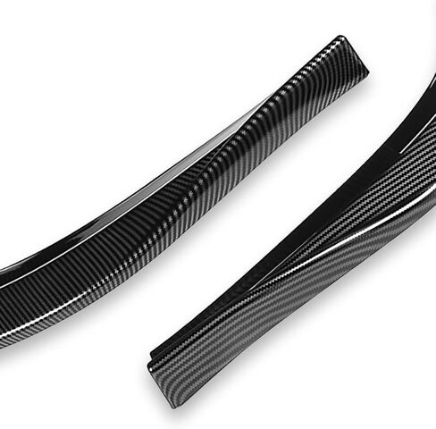 DNA MOTORING 2-PU-402-PCF Front Bumper Lip RA-Style Compatible with 08-15 Mitsubishi Lancer,Painted Simulated Carbon Fiber in Saudi Arabia