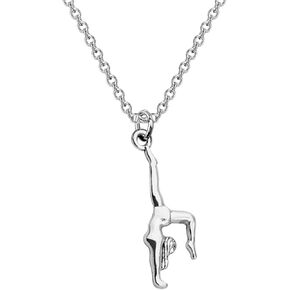 BNQL Gymnastics Necklace Gymnast Gifts Gymnastics Jewelry Gifts Gymnastics Pendant Team Gifts (necklace)