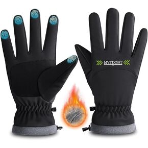 Winter Gloves - Snowboarding GlovesWomen's Winter Waterproof Ski Gloves Snow Warm Riding Gloves Cold Weather Driving Cycling Running Size Universal