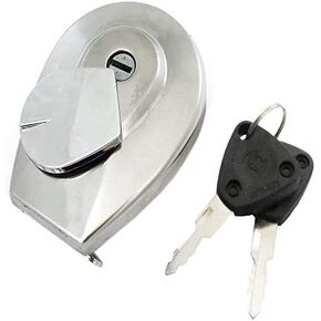 17620-MB1-033 Fuel Gas Cap Tank Lock Cover with 2 Keys Fits for Honda CB250 550 650 750SC VF VT500 700 1100 GL1500C