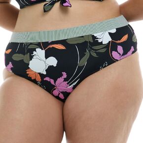 Body Glove Women's Marlee Plus High Waist Bikini Bottom Swimsuit, Available in Sizes 1x,2X,3X