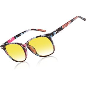 HAOLOTA Night Vision Driving Glasses Polarized HD Yellow Tinted Anti Glare Sunglasses for Men and Women