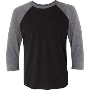 Tri-Blend Baseball Tee Raglan Shirt 3/4 Sleeve Shirts for Men
