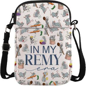 TSOTMO Remy Merch Crossbody Bag Remy Chef Gift Cartoon Movie Gift for Remy Fans WDW Trip Messenger Bag