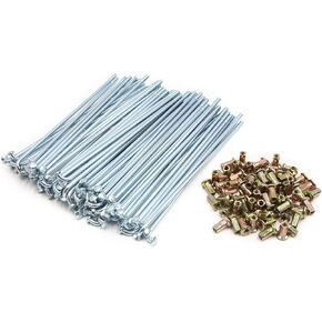 uxcell 72pcs 4mm Thread Diameter Motorcycle Wheel Spokes 170mm Length